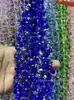6mm 8mm Furo Transversal Cristal de Morango Cristal Multifacetado Contas Soltas DIY Pulseira Feita à Mão Acessórios de Joias para Pendurar no Carro Contas