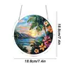 Atrapasoles de puzzle acrílico bestseller transfronterizo de Amazon, decoración de ventana redonda de vidriera, regalo de decoración para el hogar