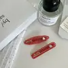 Grampo de Cabelo Xadrez Fresco Coração Diamante Dongdaemun Coreano Presilha de Franja Presilha Lateral Grampo de Verão Acessório de Cabelo Acessório de Cabeça Feminino