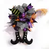 Guirnaldas de Halloween con patas transfronterizas, decoraciones, accesorios de calavera, fiesta de casa embrujada, adornos de anillo de ratán de bruja, venta al por mayor