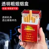 Pacote Completo de Porta-Cigarros Transparentes Visíveis, Pacotes com 20 Cigarros, Estojos Macios e Rígidos, Porta-Cigarros Portáteis Anti-Pressão para Homens, Atacado de Fábrica