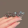 Pinza para el Cabello de Mariposa de Cristal de Lujo Ligero, Nueva Pinza de Primavera con un Toque de Alta Gama, Adecuada para Peinados Semirecogidos, Pinza Horizontal, Accesorio para el Cabello de Pinza Superior