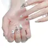 Corazón de Cuervo Retro Aleación Diamante Accesorios para Uñas Punk Estilo Oscuro Cruz Metal Accesorios Diamantes para Uñas Venta al por Mayor