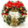 Decoración de Centro Comercial Hotel Supermercado de 30 cm Decoraciones Navideñas Guirnalda Navideña Fabricante Colgante de Puerta al por Mayor Anillo de Ratán