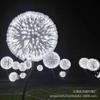 Lámpara LED de diente de león iluminación exterior impermeable fibra luminosa lámpara de caña decoración exterior de césped lámpara de paisaje para patio
