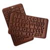 Molde de chocolate con letras en inglés molde de chocolate digital juego combinado ensamblaje gotero tubo de ensayo juego DIY se puede combinar