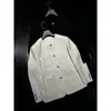 Chaqueta Estilo Chanel con Botón Turquesa de Diseñador Abrigo de Otoño Estiloso para Hombre Top Minimalista de Gama Alta para Hombre