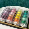 3 hebras de color Morandi cuerda trenzada extremadamente fina bobina de bobinado borla borla hecha a mano diy cuerda trenzada cuerda roja