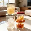 Botella Transfronteriza de Boca Ancha con Nido de Pájaro Fresco Estofado, Botella Especial de Vidrio Transparente, Botella Sellada para Conserva de Salsa Picante de Grado Alimenticio