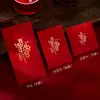 Recogida de Matrimonio Mini Sobre Rojo Suministros Pequeños para Boda Bolsa Sobre Rojo para Bloqueo de Puerta de Boda Venta al por Mayor 2 Yuan 40 Paquetes Rojos