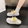 Medias Pantuflas Cerradas de Verano para Mujer, Nuevo Modelo 2026, Malla Transpirable, Zapatos Perezosos Slip-On de Suela Gruesa, Estilo Birkenstock