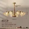 Lámpara Colgante EYPHI/Yifei de Cobre Puro Estilo Retro Americano Mediados de Siglo para Sala de Estar, Casa de Huéspedes, Vestíbulo
