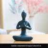 Yuxuan Modern Simple Creative Yoga Girl Pequenos Ornamentos Cerâmicos Artesanato Casa Abstrato Personagem Abertura Presente