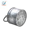 Caja de almacenamiento de metal vintage transfronteriza con asa estilo campestre galvanizada decoración del hogar cajón y cubo