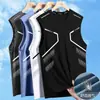 [Sensación de Hielo/Sensación Fresca] Chaleco de Secado Rápido para Hombre Verano 2026 Ropa Deportiva Fitness Running Camiseta sin Mangas de Seda de Hielo de Secado Rápido