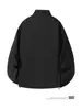 Chaqueta de Otoño 2026 con Cuello Alto para Hombre, Nueva, Holgada, Cuadros, Retazos, Juvenil, Color Sólido, Casual, Simple, Abrigo