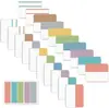 Etiquetas de índice de color transfronterizas notas adhesivas transparentes impermeables y escribibles pegatinas de notas adhesivas translúcidas etiquetas adhesivas de fuerte adhesivo