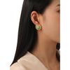 Aretes Europeos y Americanos Ins Vintage de Piedra Natural con Flores Aguja de Plata 925 Entrada Francesa Lujo Nicho Elegante Elegantes