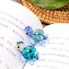 Adornos artesanales de vidrio, accesorios para el hogar, acuario, paisaje, decoración de pecera, estilo pastoral, tortuga.