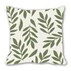 Fronha de Almofada Personalizada Estilo Ins Moderno Verde Transfronteiriça Florais Abstratos Capa de Almofada para Sofá de Casa