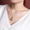 Yilu plata S925 plata esterlina chapado en oro jade Hetian ocho dioses guardianes colgante hebilla de la paz retro estilo nacional colgante Ruyi