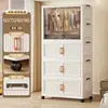 Armario para bebé engrosado, armario de almacenamiento de ropa para niños, armario plegable para ropa de niños, armario plegable de almacenamiento de ropa para dormitorio y uso doméstico