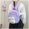 Mochila para Chicas Estilo Universitario Linda Estilo Japonés con Gato de Dibujos Animados y Diseño de Lunares, Bolsa Casual de Gran Capacidad