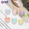 Suministro directo de fábrica DIY hecho a mano chapado en color 18 mm chapado en color convexo melocotón amor cuentas sueltas acrílico accesorios de video