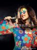 Traje de actuación europeo y americano transfronterizo nuevo para Halloween Pantalones Hippie Funda Traje con borlas Paz Moda Vestido estampado