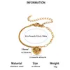 Pulseira com pingente de coração dourado em aço inoxidável em formato de rosa, uma pulseira delicada e estilosa com um design único, um acessório de alta qualidade para mulheres