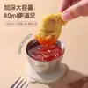 Mini cuenco para mojar de acero inoxidable 304 con tapa, caja casera para ensalada de tomate, taza para salsa, vajilla portátil, plato para condimentos