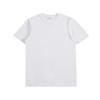 Camiseta de gola redonda de manga curta de algodão puro da marca da moda, roupa de classe, camisa cultural, camisa publicitária, roupa de trabalho, roupa de trabalho, logotipo impresso personalizado