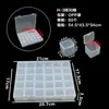 Caja rectangular de plástico pp de fábrica, caja de almacenamiento transparente para piezas, caja de almacenamiento cuadrada para empaque de productos pequeños