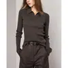 Camiseta Base de Punto con Cuello Polo U.M.Q., Suave y Amigable con la Piel, con Alto Contenido de Oro, Hecha de Hilo Yangtze Alemán