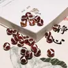 Ágata Roja Diente de Tigre Cuentas Dzi Sueltas con Separadores Pulsera DIY Accesorios de Juguete Cultural 615