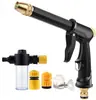 Pistola de Água para Lavagem de Carro de Alta Pressão Doméstica Escova para Carro Bocal para Água de Torneira Mangueira de Tubo de Água Enxágue Poderoso Ferramenta para Pátio e Jardim