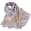 Chal de organza para protección solar Amazon toalla de playa bufanda de seda mujeres bufanda de seda de morera gasa fábrica venta al por mayor