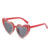 Gafas de Sol Personalizadas Incrustadas de Diamantes Gafas con Forma de Corazón de Moda Europeas y Americanas Elegantes Gafas de Sol con Forma de Corazón de Melocotón con Diamantes para Mujer