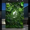 Muro Vegetal Transfronterizo, Muro Vegetal Artificial Tridimensional Simulado de Gama Alta, Decoración de Flores Artificiales, Fondo Verde, Muro de Césped Famoso en Internet