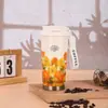 Taza Termo de Acero Inoxidable 316 Estilo Nuevo de Lirio del Valle con Correa, Gran Capacidad, Taza de Café de Lujo Ligero para Uso en Casa, Venta al por Mayor Transfronteriza
