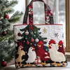 2026 Nueva Serie Transfronteriza de Pollo Estampado Digital Bolso Tote Acolchado de Hombro de Moda