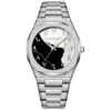 Comercio Exterior Al Por Mayor Transfronterizo Reloj Mecánico de Imitación para Hombre Reloj Impermeable Esfera Árabe Reloj de Cuarzo de Aleación de Gama Alta
