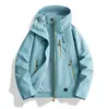 Chaqueta 3 en 1 para Mujer Kongshan Rain Modelo Nuevo 2026 para Mujeres Petites, Chaqueta con Capucha, Chaqueta de Senderismo para Mujer, Chaqueta de Senderismo para Hombre