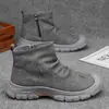 Zapatos casuales versátiles y ligeros para hombre, nuevas botas Martin de moda de alta gama para otoño, zapatos de trabajo transpirables para hombre