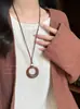 Nuevo Collar de Mariposa de Estilo Étnico Chino para Mujer, Cadena de Suéter Bohemia Retro Zen, Cadena de Cuello de Diseño Nicho