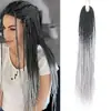 Peruca de Tranças Falsas Finas de Dois Fios de 18 Polegadas para Mulheres, Cabelo Trançado de Fibra Sintética Atacado, Riverlocs