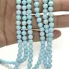 Colar Brincos de Contas Redondas Turquesa Imitação Magnésita Natural Acessórios de Joias Estilo Xizang Turquesa Nepal