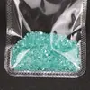 Azul Lago Hielo Transparente Flor de Hielo Triturado Punta Inferior Forma de Gota de Agua Arte de Uñas Mini Irregulares Circonita Mini Venta Caliente Decoraciones Mixtas para Uñas