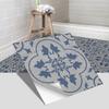 Pegatinas de suelo de baldosas de estilo europeo portugués transfronterizo para decoración de suelo de baño y dormitorio, pegatinas de pared esmeriladas gruesas, autoadhesivas e impermeables