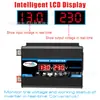 Inversor de pantalla inteligente de conversión súper sensible 12V220V110V inversor solar para coche y hogar con USB